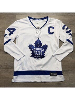 Auston Matthews Toronto Maple Leafs Jersey Fanatics Size M White Blue